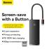 Baseus Lite Series 6-Port Type-C HUB Docking Station (Type-C to HDMI+USB3.0*2+PD+SD/TF)-Black